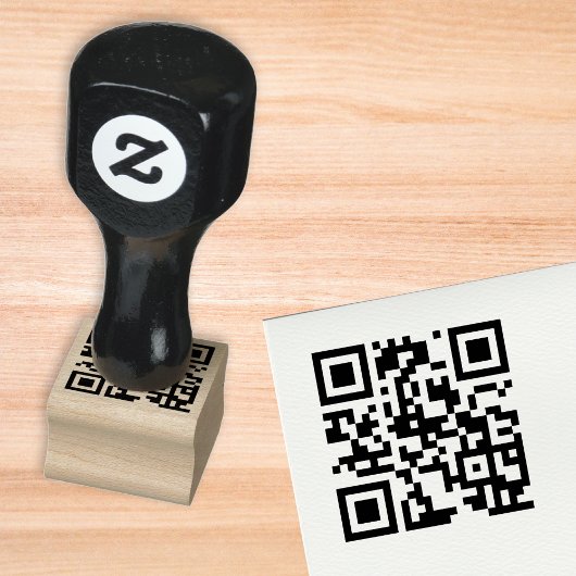 Maak een aangepaste QR-code voor een scannbaar web Rubberstempel