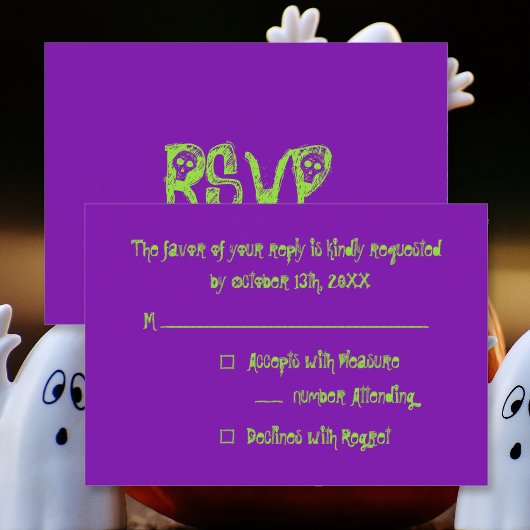 Maak een aangepaste uitnodiging voor een Halloween