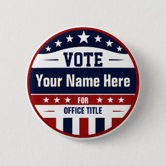 Maak een Aangepaste Verkiezing Politieke Knop Ronde Button 5,7 Cm