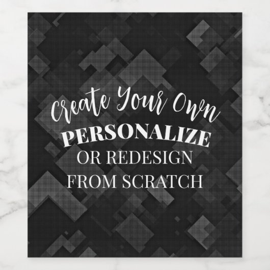 Maak een aangepaste wijn etiket (Enkel label)