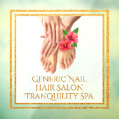 Maak een aanpassing aan Generic Nail Hair Salon Tr Raamsticker (Vel 3)