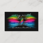 Maak een Abstracte vlinderbank voor bedrijven Visitekaartje (Achterkant)