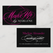 Maak een artistiek Visitekaartje op (Voorkant / Achterkant)