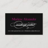 Maak een artistiek Visitekaartje op (Achterkant)