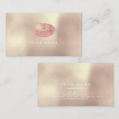 Maak een artistieke pieklijst Licht Roos Gold Pink Visitekaartje (Voorkant / Achterkant)