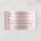 Maak een artistieke Roos VIP Silver Drivers Afsprakenkaartje (Achterkant)