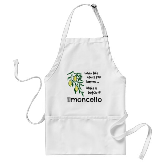Maak een batch limoncello-citroenenlikeur standaard schort (Voorkant)