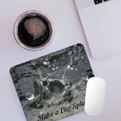 Maak een Big Splash Grey Fun Inspirerend Muismat