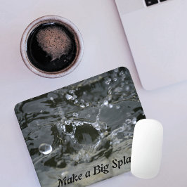 Maak een Big Splash Grey Fun Inspirerend Muismat