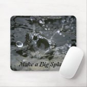 Maak een Big Splash Grey Fun Inspirerend Muismat (Met muis)