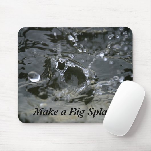 Maak een Big Splash Grey Fun Inspirerend Muismat (Met muis)