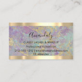 Maak een blijvende indruk met professionele make-u visitekaartje (Achterkant)