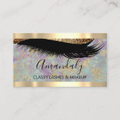 Maak een blijvende indruk met professionele make-u visitekaartje (Voorkant)