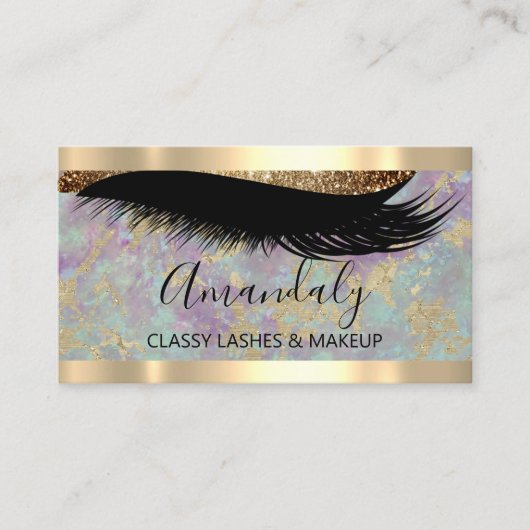 Maak een blijvende indruk met professionele make-u visitekaartje (Voorkant)