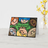 Maak een connectie. kaart (Gele Bloem)