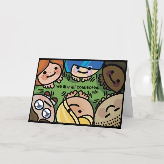 Maak een connectie. kaart (Voorkant)