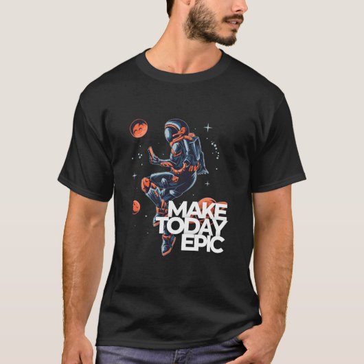 Maak een dag episch, unisex T-shirt (Voorkant)