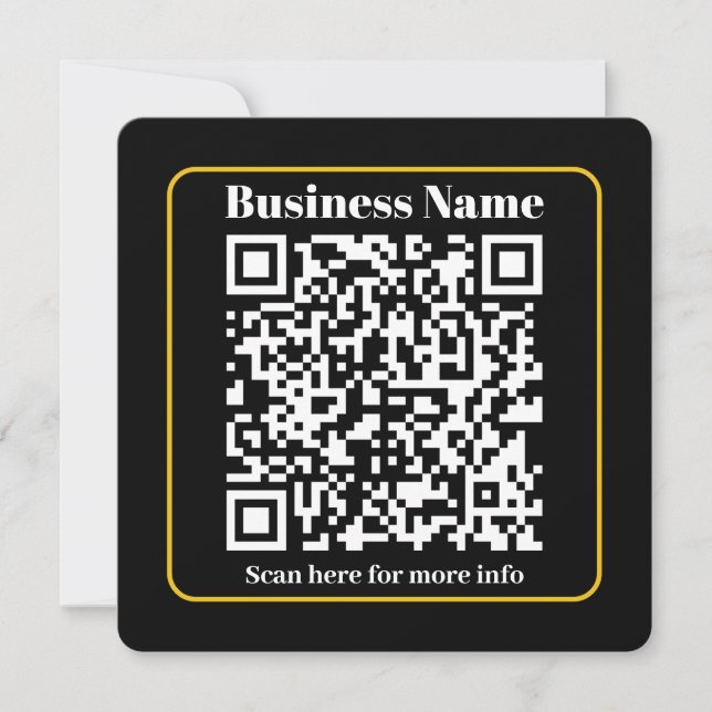 Maak een direct scanbare bedrijfs QR-code (Voorkant)