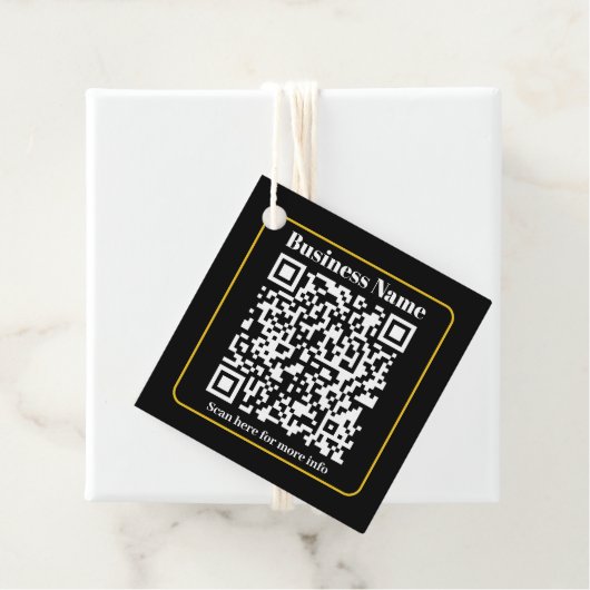 Maak een direct scanbare bedrijfs QR-code Bedankjes Labels (In situ)