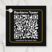 Maak een direct scanbare bedrijfs QR-code Bedankjes Labels (Voorkant)