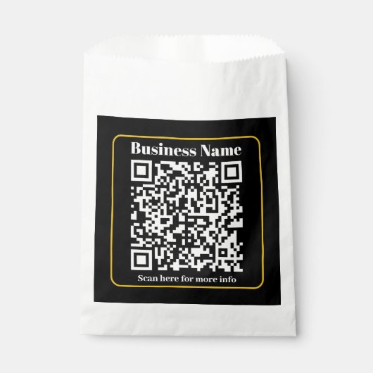 Maak een direct scanbare bedrijfs QR-code Bedankzakje (Voorkant)