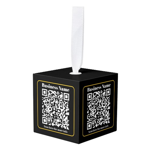 Maak een direct scanbare bedrijfs QR-code Decoratie (Voorkant hoekig)