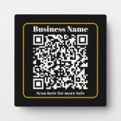 Maak een direct scanbare bedrijfs QR-code Fotoplaat (Voorkant)