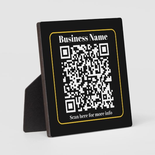 Maak een direct scanbare bedrijfs QR-code Fotoplaat (Voorkant)