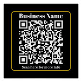 Maak een direct scanbare bedrijfs QR-code Perfect Poster (Voorkant)
