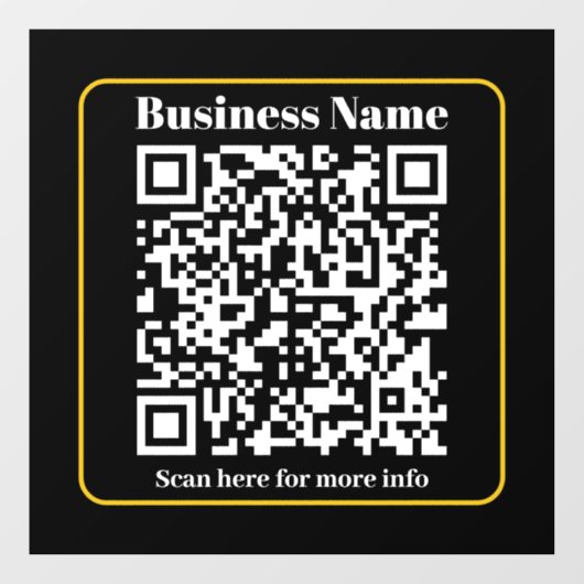 Maak een direct scanbare bedrijfs QR-code Raamsticker (Vel)