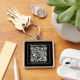 Maak een direct scanbare bedrijfs QR-code Sleutelhanger