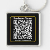 Maak een direct scanbare bedrijfs QR-code Sleutelhanger (Voorkant)