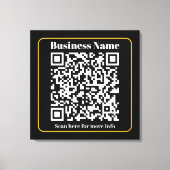 Maak een direct scanbare zakelijke QR-code Canvas Afdruk (Voorkant)