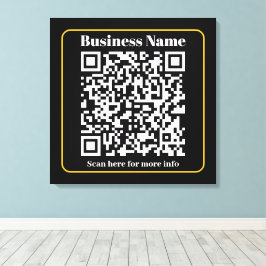 Maak een direct scanbare zakelijke QR-code Canvas Afdruk