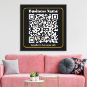Maak een direct scanbare zakelijke QR-code Canvas Afdruk (Insitu (Woonkamer))
