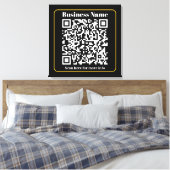Maak een direct scanbare zakelijke QR-code Canvas Afdruk (Insitu (Slaapkamer))