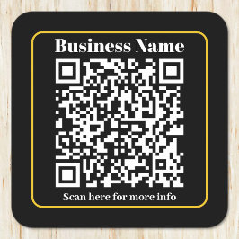 Maak een direct scanbare zakelijke QR-code Kartonnen Onderzetters