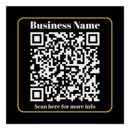 Maak een direct scanbare zakelijke QR-code Perfect Poster