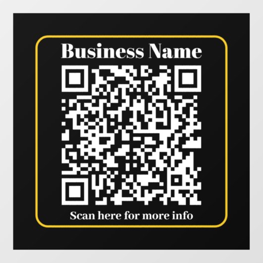 Maak een direct scanbare zakelijke QR-code Raamsticker (Vel)