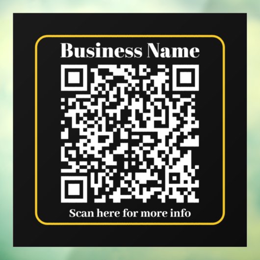 Maak een direct scanbare zakelijke QR-code Raamsticker (Vel 3)