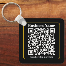 Maak een direct scanbare zakelijke QR-code Sleutelhanger