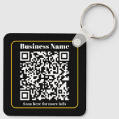 Maak een direct scanbare zakelijke QR-code Sleutelhanger (Achterkant)