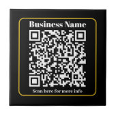Maak een direct scanbare zakelijke QR-code Tegeltje (Voorkant)