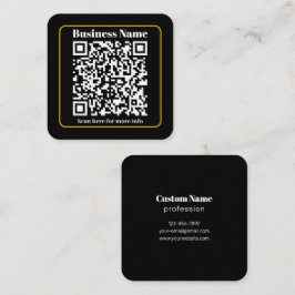 Maak een direct scanbare zakelijke QR-code Vierkante Visitekaartje
