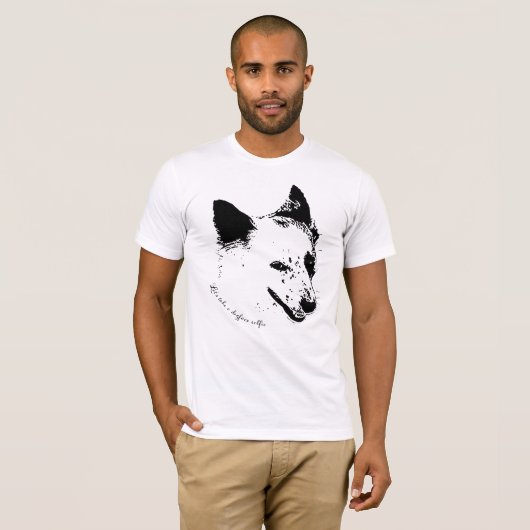 Maak een Dogface Selfie T-shirt (Voorkant volledig)