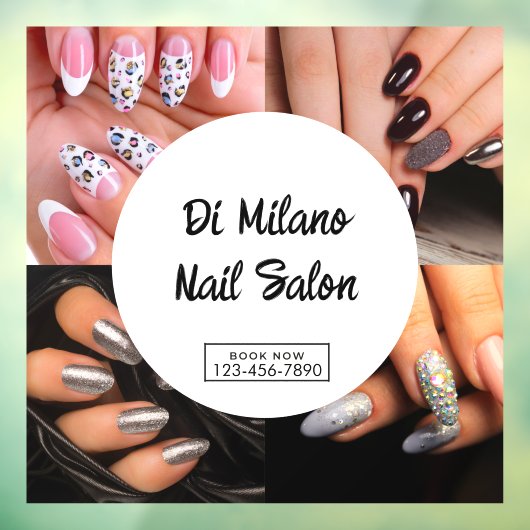 Maak een eenvoudige kleurrijke nagelsalon-promotie raamsticker (Vel 3)