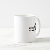 Maak een einde aan het stigma mentale problemen koffiemok (Voorkant rechts)