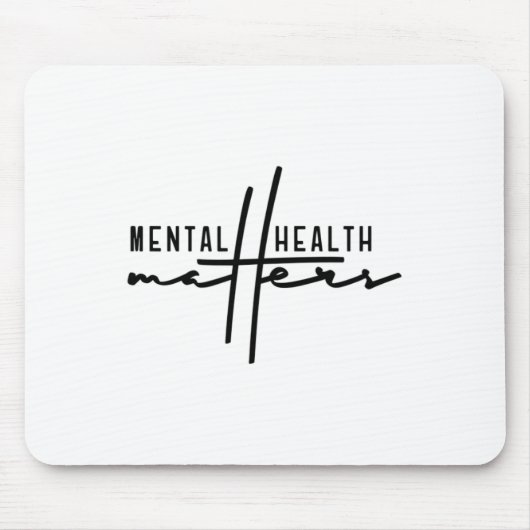 Maak een einde aan het stigma mentale problemen muismat (Voorkant)