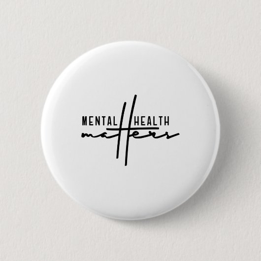 Maak een einde aan het stigma mentale problemen ronde button 5,7 cm (Voorkant)