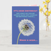 Maak een feestdag met een andelion en heb te veel  kaart (Gele Bloem)